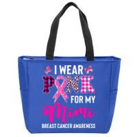 I Wear Pink For My Mimi Cute Gift Zip Tote Bag