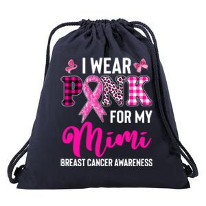 I Wear Pink For My Mimi Cute Gift Drawstring Bag