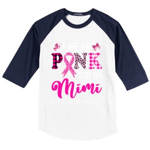 I Wear Pink For My Mimi Cute Gift Baseball Sleeve Shirt