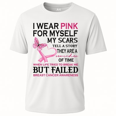 I Wear Pink For Myself My Scars But Failed Breast Cancer Performance Shirt