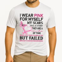I Wear Pink For Myself My Scars But Failed Breast Cancer Cooling Performance Crew T-Shirt