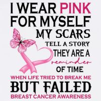 I Wear Pink For Myself My Scars But Failed Breast Cancer Cooling Performance Crew T-Shirt