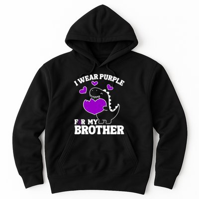 I Wear Purple For My Brother Epilepsy Awareness Hoodie