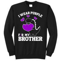 I Wear Purple For My Brother Epilepsy Awareness Sweatshirt