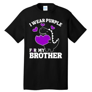 I Wear Purple For My Brother Epilepsy Awareness Tall T-Shirt