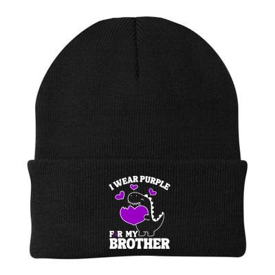 I Wear Purple For My Brother Epilepsy Awareness Beanie