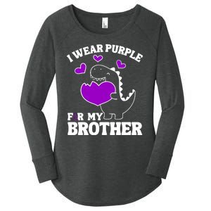 I Wear Purple For My Brother Epilepsy Awareness Women's Perfect Tri Tunic Long Sleeve Shirt