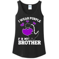 I Wear Purple For My Brother Epilepsy Awareness Ladies Essential Tank