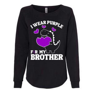 I Wear Purple For My Brother Epilepsy Awareness Womens California Wash Sweatshirt