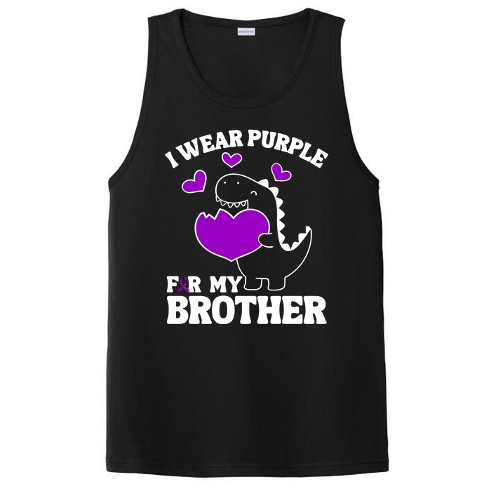 I Wear Purple For My Brother Epilepsy Awareness PosiCharge Competitor Tank