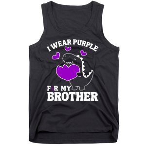 I Wear Purple For My Brother Epilepsy Awareness Tank Top