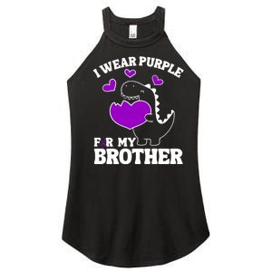 I Wear Purple For My Brother Epilepsy Awareness Women's Perfect Tri Rocker Tank