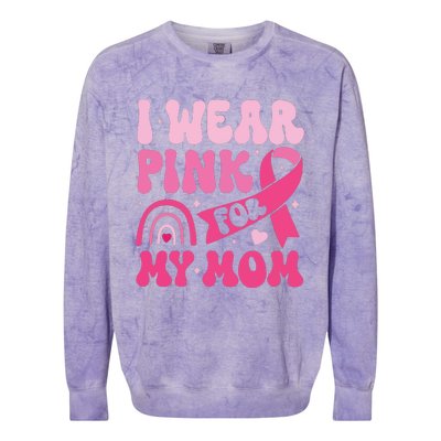 I Wear Pin For My Mom Colorblast Crewneck Sweatshirt