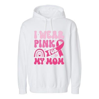 I Wear Pin For My Mom Garment-Dyed Fleece Hoodie