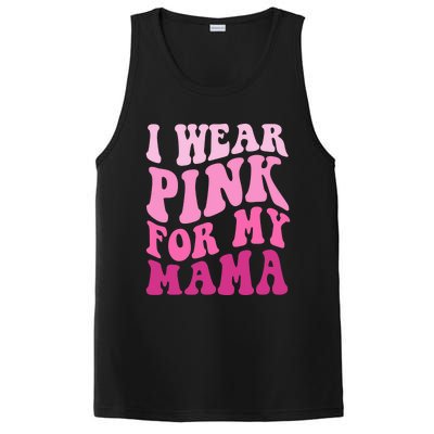 I Wear Pink For My Mama Wavy Breast Cancer S Gift PosiCharge Competitor Tank