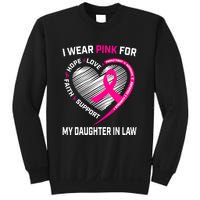 I Wear Pink For My Daughter In Law Breast Cancer Awareness Sweatshirt