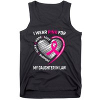 I Wear Pink For My Daughter In Law Breast Cancer Awareness Tank Top