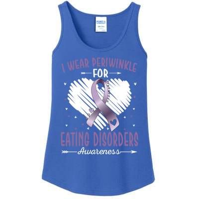 I Wear Periwinkle For Eating Disorders Awareness Ribbon Gift Ladies Essential Tank