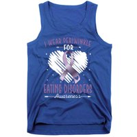 I Wear Periwinkle For Eating Disorders Awareness Ribbon Gift Tank Top