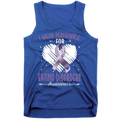 I Wear Periwinkle For Eating Disorders Awareness Ribbon Gift Tank Top