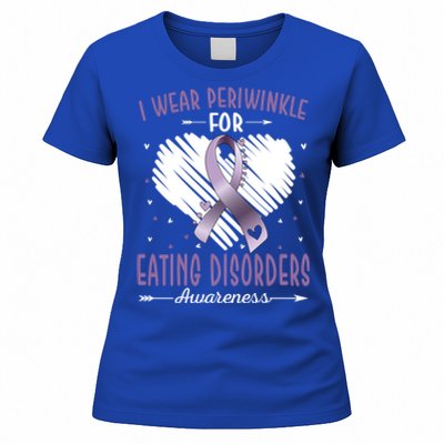 I Wear Periwinkle For Eating Disorders Awareness Ribbon Gift Women's T-Shirt