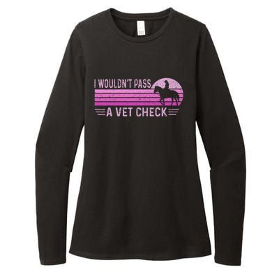 I WouldnT Pass A Vet Check Retro Vintage Womens CVC Long Sleeve Shirt