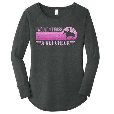 I WouldnT Pass A Vet Check Retro Vintage Women's Perfect Tri Tunic Long Sleeve Shirt