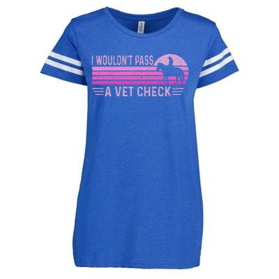 I WouldnT Pass A Vet Check Retro Vintage Enza Ladies Jersey Football T-Shirt