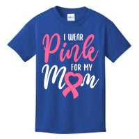 I Wear Pink For My Mom Gift Kids T-Shirt