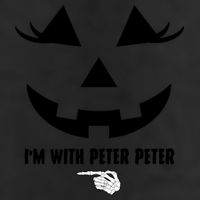 I'm With Peter Peter Funny Halloween Skeleton Hand Cool Comfort Performance Bucket Hat