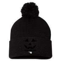 I'm With Peter Peter Funny Halloween Skeleton Hand Pom Pom 12in Knit Beanie