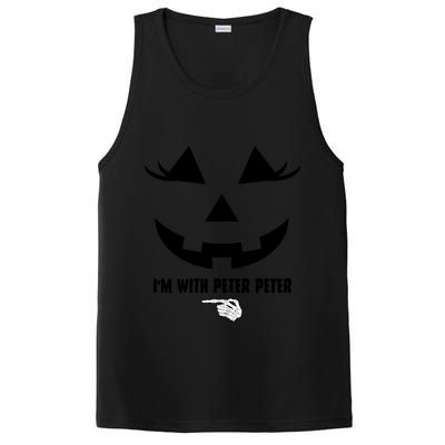 I'm With Peter Peter Funny Halloween Skeleton Hand PosiCharge Competitor Tank