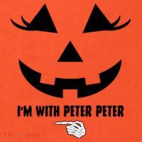 I'm With Peter Peter Funny Halloween Skeleton Hand Long Sleeve Shirt
