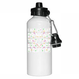 I Would Quit Ing This Year Funny Happy New Year Humor Gift Aluminum Water Bottle