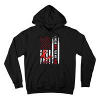 I Wear Red For My Wife Stroke Awareness Survivor Warrior Tall Hoodie