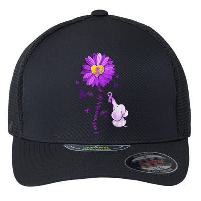 I Will Remember For You Elephant Alzheimers Awareness Flexfit Unipanel Trucker Cap