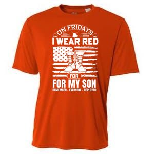 I Wear Red For My Son Remember Everyone Deployed RED Friday Cooling Performance Crew T-Shirt