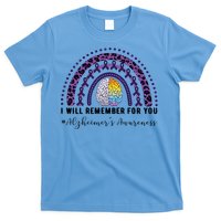 I Will Remember For You Rainbow Brain Alzheimer's Awareness Great Gift T-Shirt