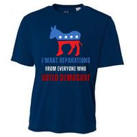 I Want Reparations From Everyone Who Voted Democrat Cooling Performance Crew T-Shirt