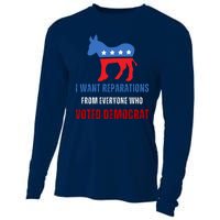 I Want Reparations From Everyone Who Voted Democrat Cooling Performance Long Sleeve Crew