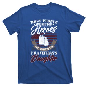 I Was Raised By My Hero Proud Veterans Daughter Gift T-Shirt