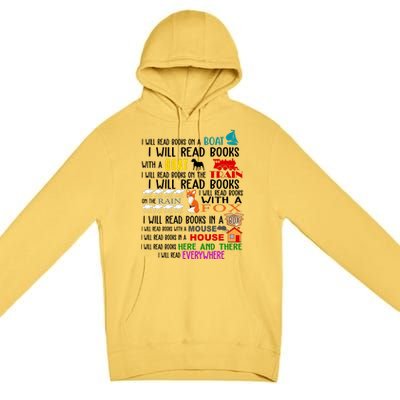 I Will Read Books Everywhere Premium Pullover Hoodie