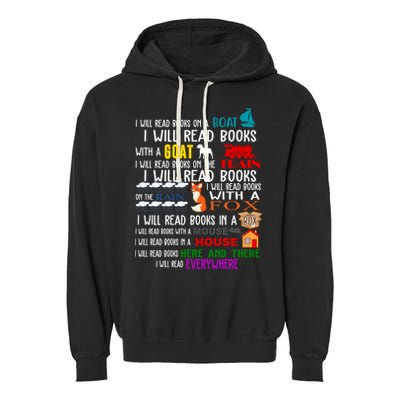 I Will Read Books Everywhere Garment-Dyed Fleece Hoodie