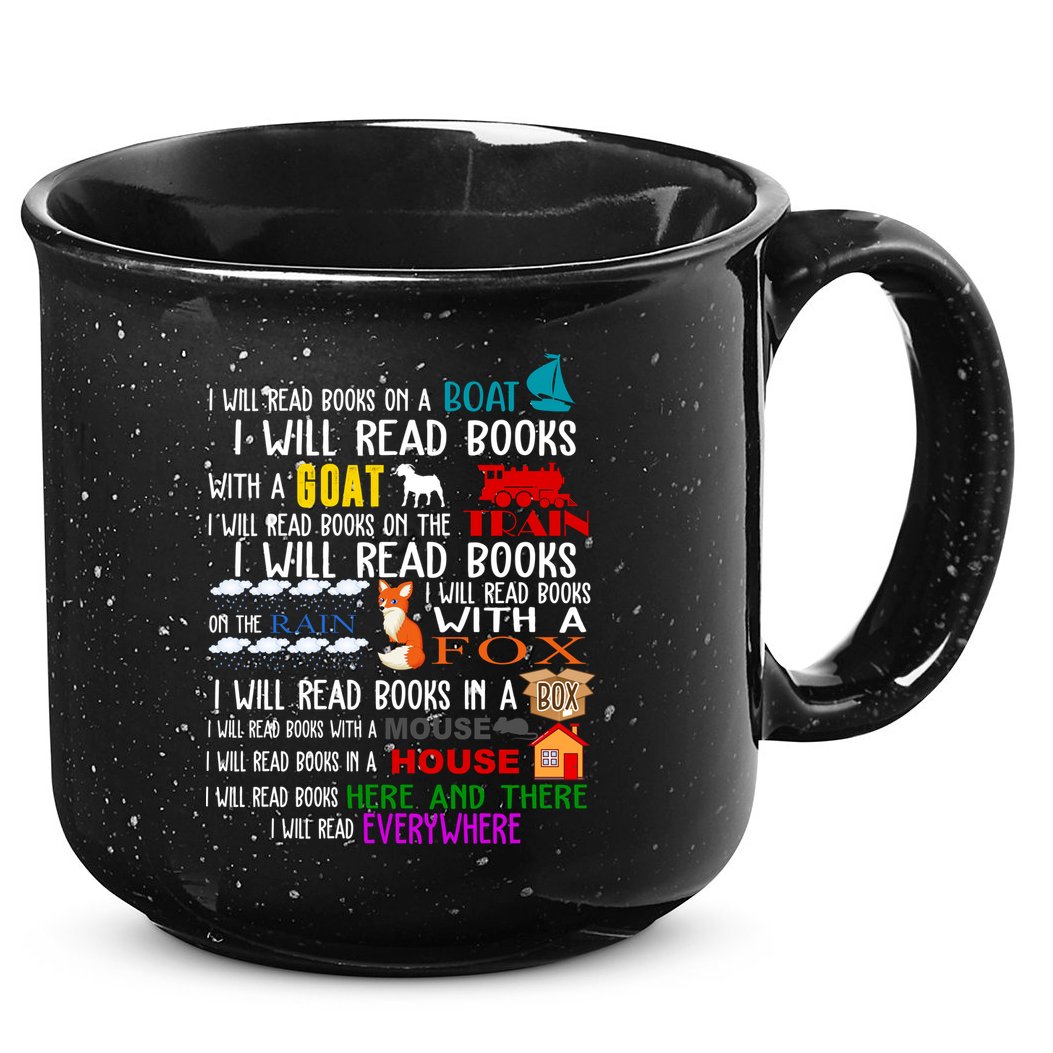 I Will Read Books Everywhere 15oz Campfire Ceramic Mug