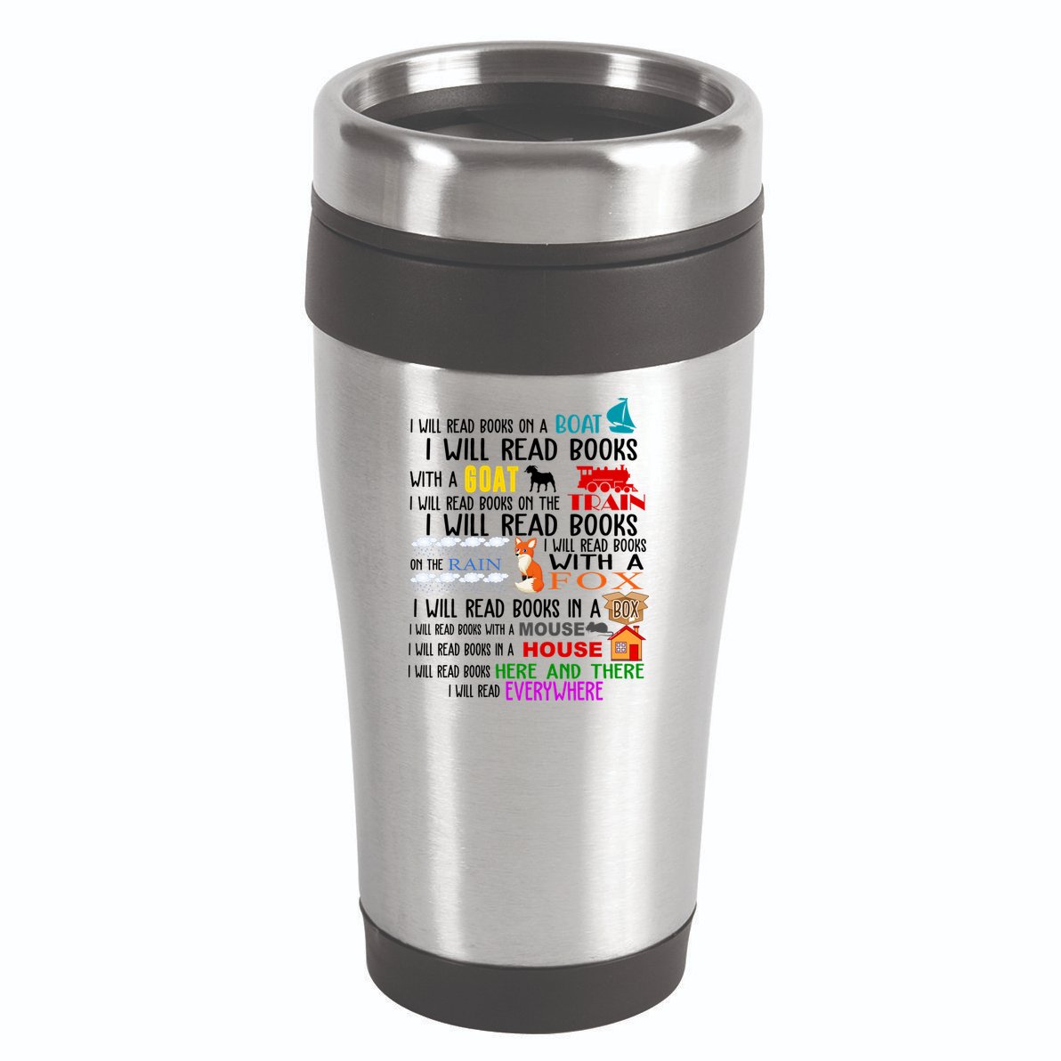 I Will Read Books Everywhere 16oz Travel Tumbler
