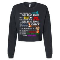 I Will Read Books Everywhere Cropped Pullover Crew