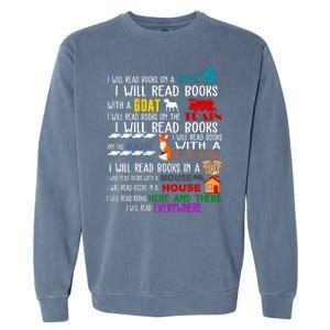 I Will Read Books Everywhere Garment-Dyed Sweatshirt