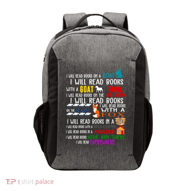 I Will Read Books Everywhere Vector Backpack