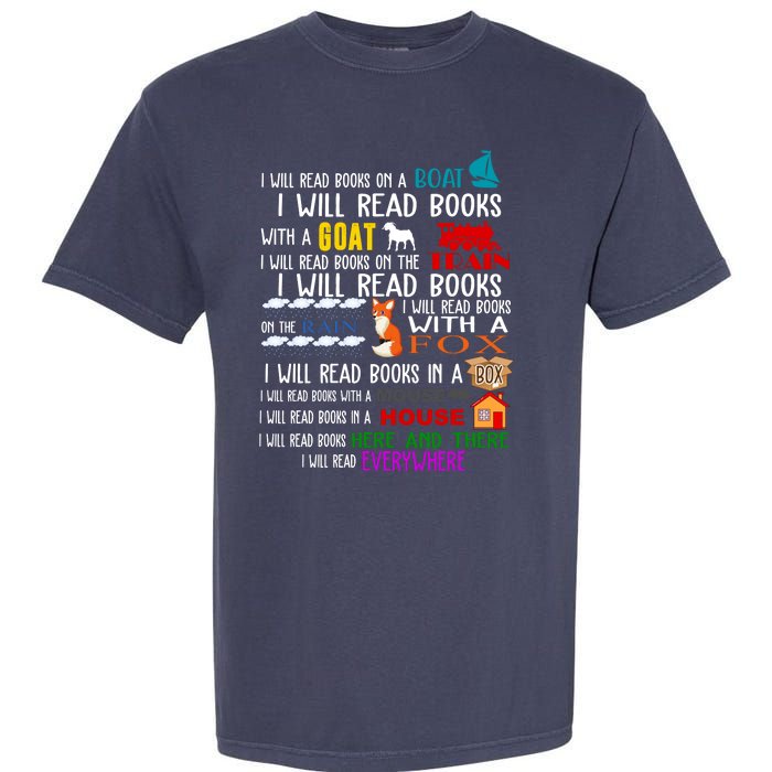 I Will Read Books Everywhere Garment-Dyed Heavyweight T-Shirt