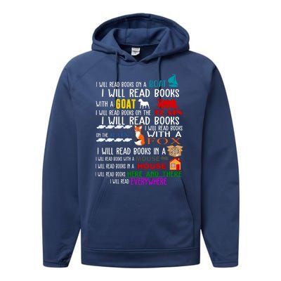 I Will Read Books Everywhere Performance Fleece Hoodie